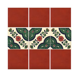 Mexikanische Talavera Keramikfliesen Borte Handgefertigt - Velilla - (Sie wählen die Größe)