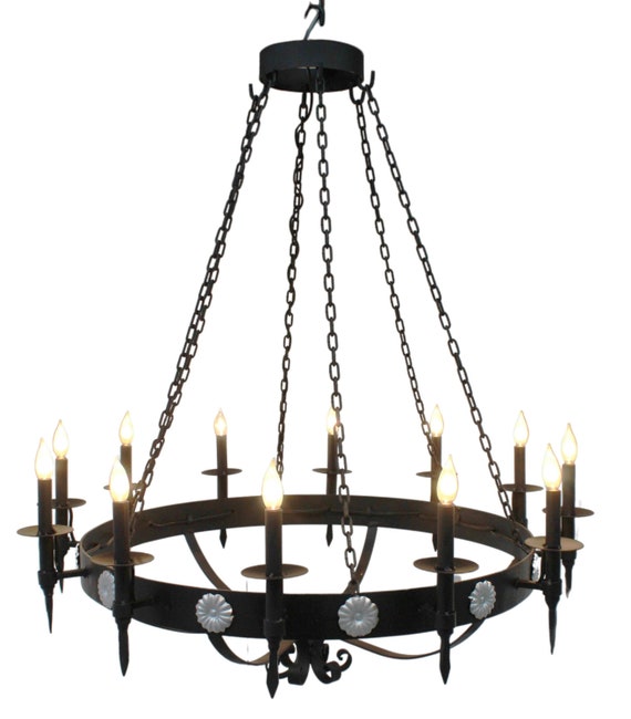 Mexican Chandelier Handcrafted Iron Camila Etsy Australia