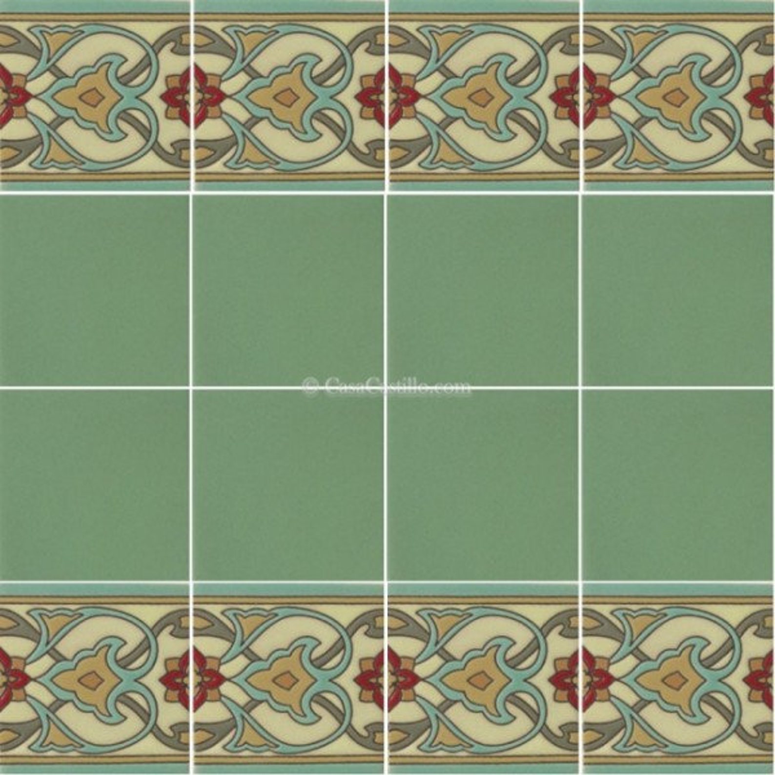 Ceramic High Relief Border Tiles Handcrafted Atienza you Etsy