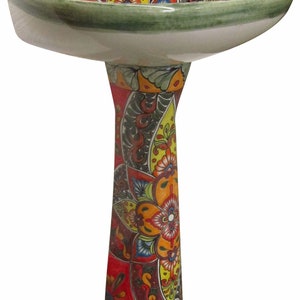 Mexican Talavera Pedestal Sink Handcrafted Ceramic Jessica image 2