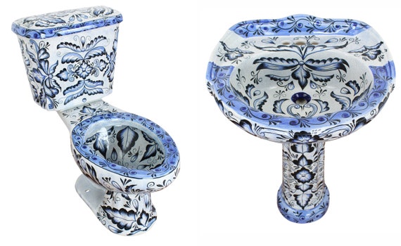 Mexican Roman Style ELONGATED TOILET - Alas de Angel -