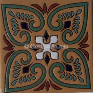 Ceramic High Relief Malibu Tiles Handcrafted - CS11A -  (you select the size)