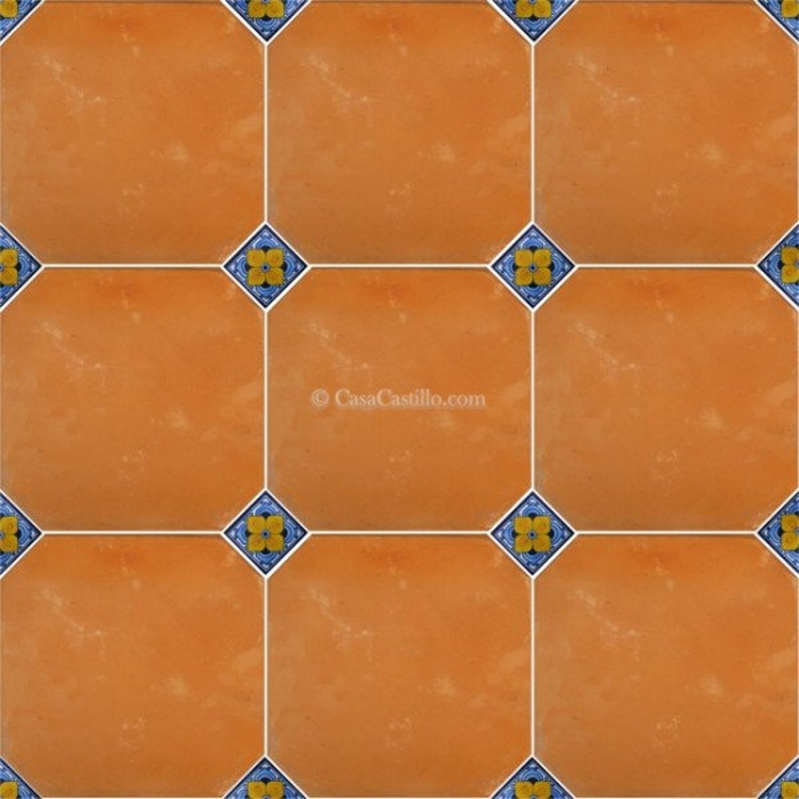 Mexican Saltillo Tiles Handcrafted Octagonal 1 Unsealed - Etsy