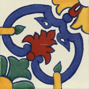 Mexican Talavera Ceramic Tiles Border Handcrafted - Ezcaray - (you select the size)