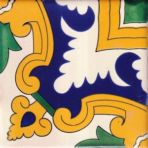 POOL TILES Mexican Talavera Ceramic Frost Proof Handcrafted Tiles -Torre -
