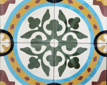 Mexican Mission cementtegels handgemaakt 10 sqf - Padua - 8 x 8"