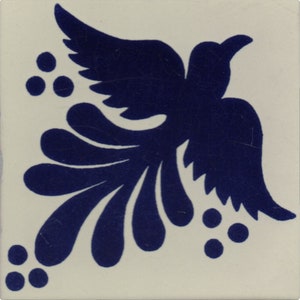 Mexican Talavera Ceramic Tiles Talavera Handcrafted - Dove9 -  (you select the size)