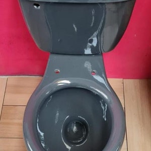 Mexican Talavera Ceramic Toilet Hand Painted  - Gris Oxford -