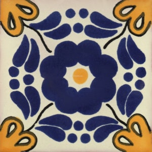 Mexican Talavera Ceramic Tiles Tradicional Handcrafted - San Lorenzo -  (you select the size)