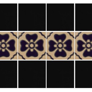 Ceramic High Relief Malibu Tiles Handcrafted - CS33B -  (you select the size)