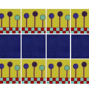 Azulejos de cerámica en alto relieve de Malibú hechos a mano - HC022 - (usted selecciona el tamaño)