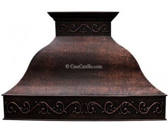 Mexican Copper Hand Handcrafted Kitchen - Hood Colonial -