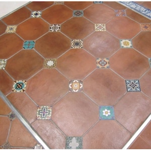 Spanish Terracotta Frost Proof Octagonal Tiles