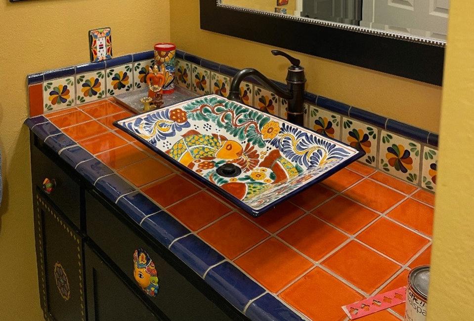 Lavabo Console Avec Double Vasque En Céramique Vintage Made In Italy