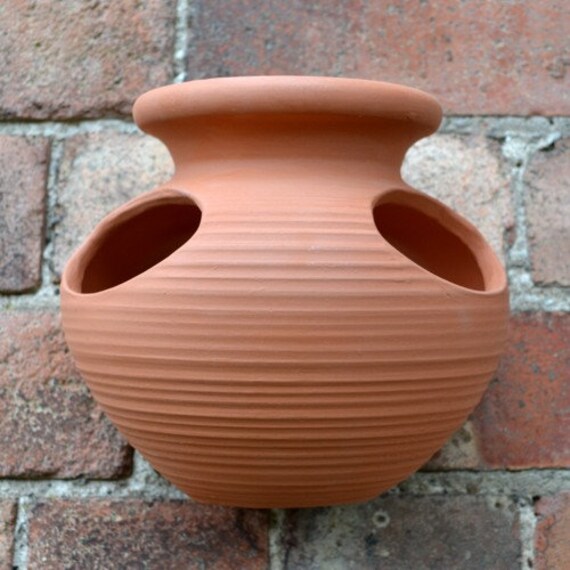 Terracotta Strawberry Jar Wall Pot Etsy