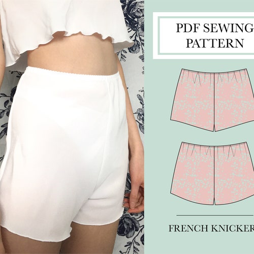 French Knicker Sewing Pattern Sleep Shorts Pattern - Etsy