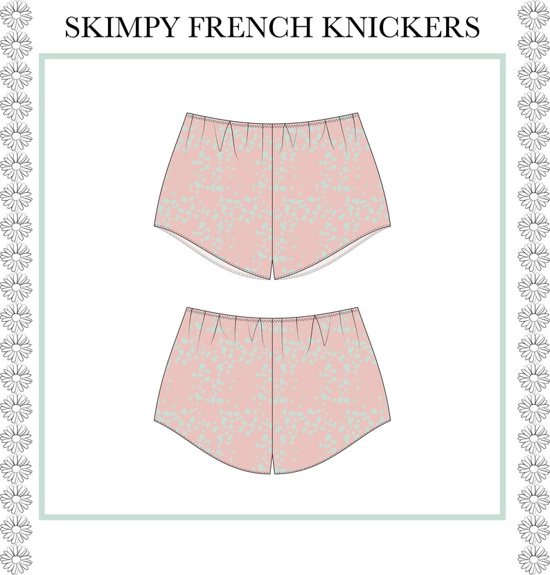 Skimpy French Knickers Sewing Pattern High Waist Sleep | Etsy