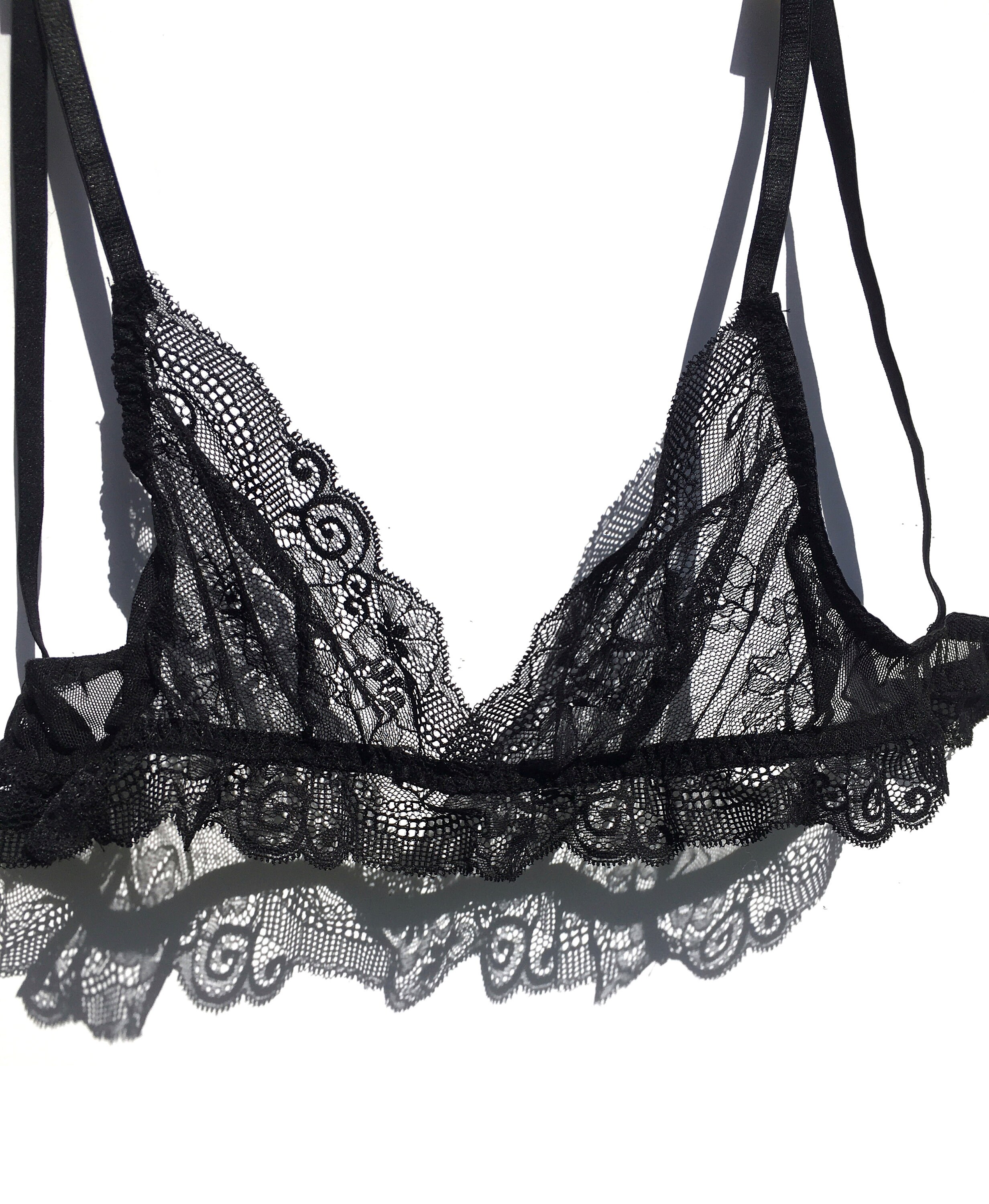 Cacique NWT Stretch Lace Bralette With Wide Elastic Band Black Size XS -  $36 (58% Off Retail) New With Tags - From Remington