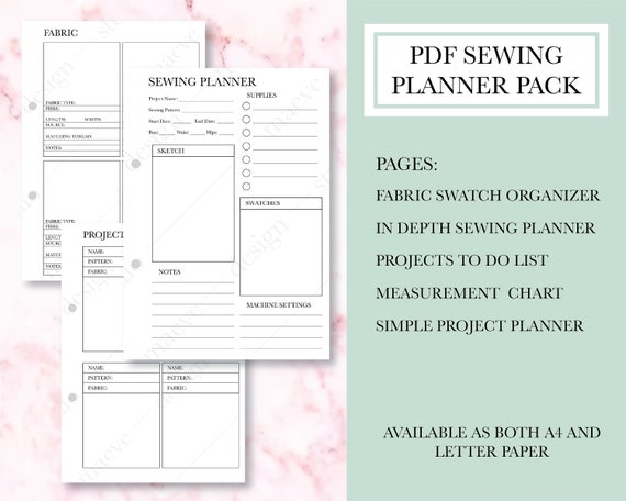 SEWING Planner / Project Organizer