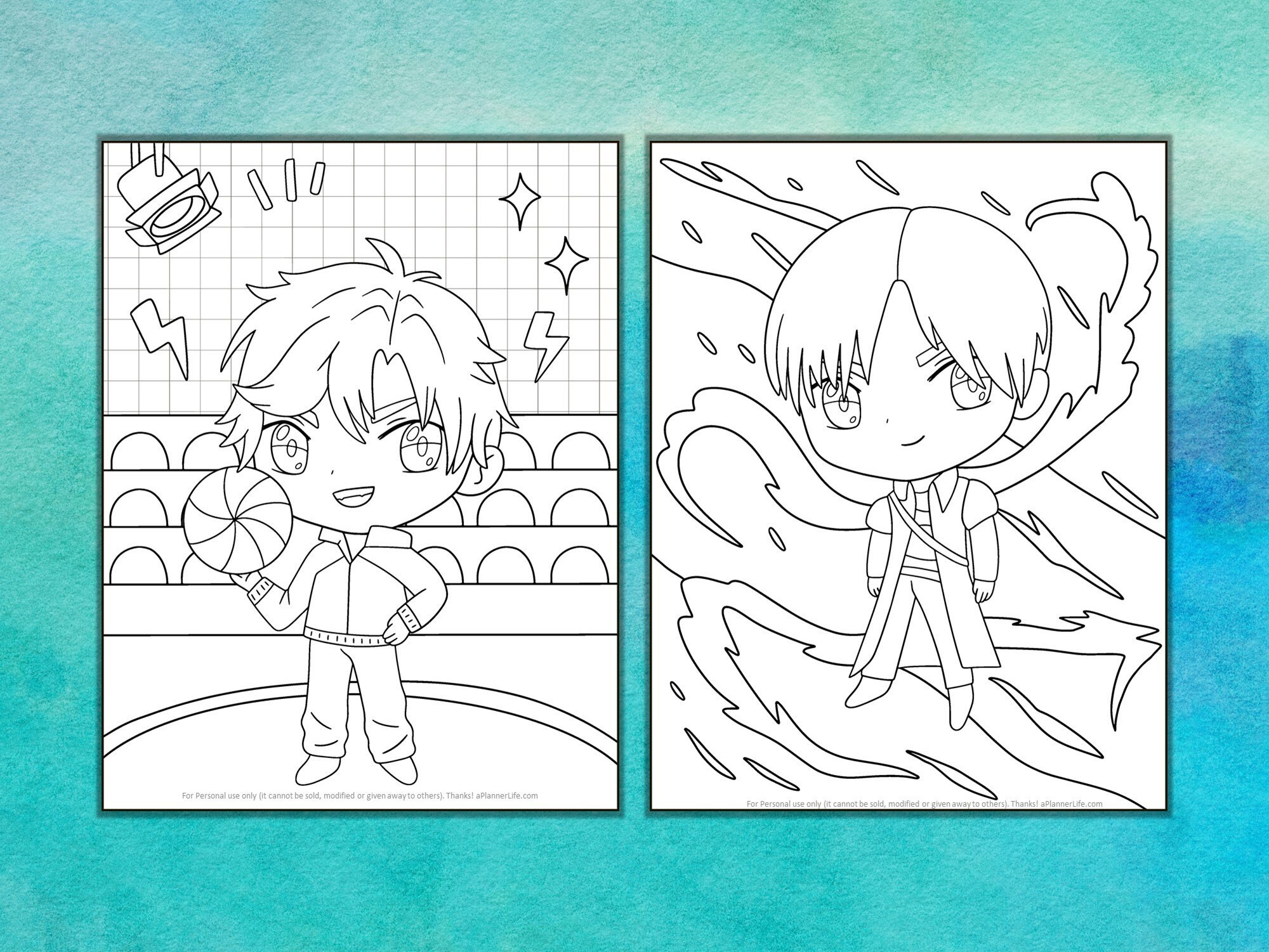 15 Stunning Boy Chibi Coloring Pages - Etsy Canada