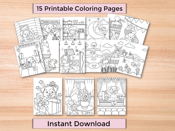 15 printable puppy coloring pages dog coloring page for you etsy australia