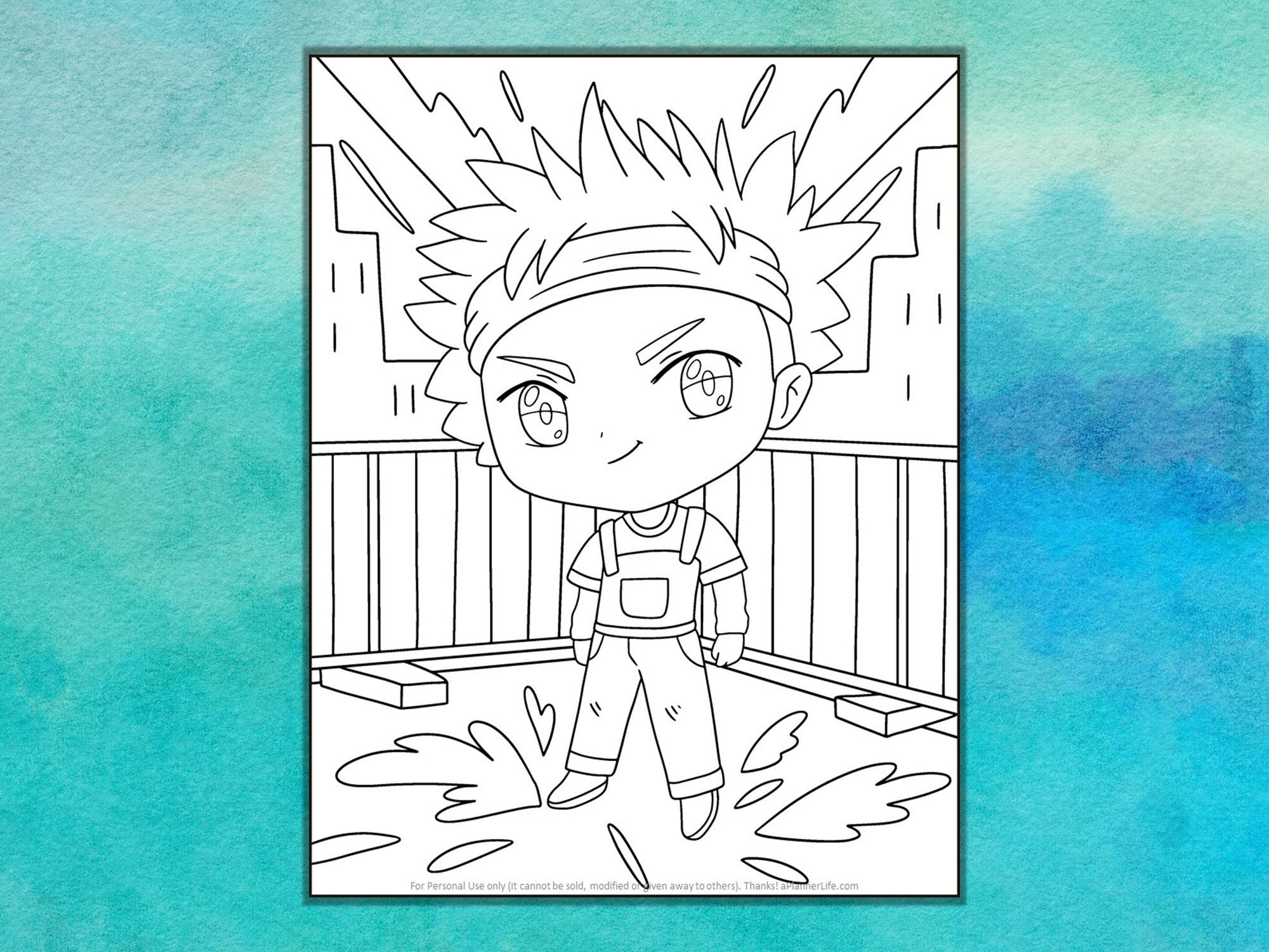 15 Stunning Boy Chibi Coloring Pages - Etsy Canada
