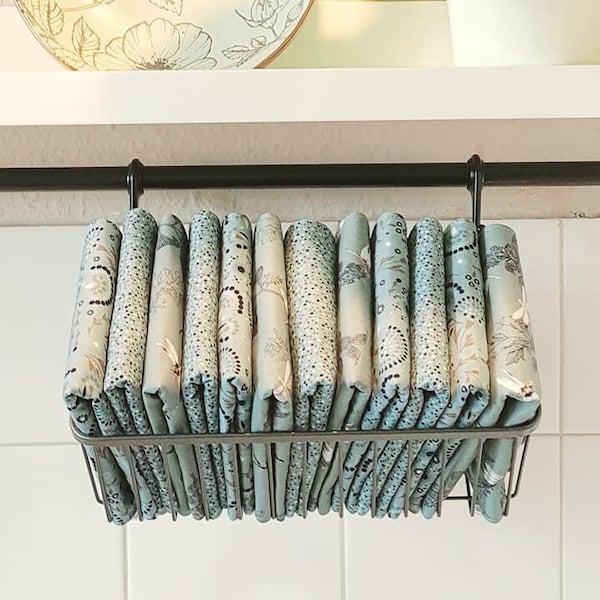 Unpaper Towel - Küchenrolle aus Stoff - waschbare Küchentücher - nachhaltig, zero waste, umweltschonend - Set aus 6 Stück in Mintgrün