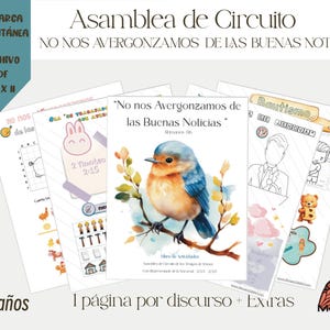 ESPAÑOL 3-6 años libro de actividades Asamblea de circuito “No nos avergonzamos de las buenas noticias, Representante de la sucursal
