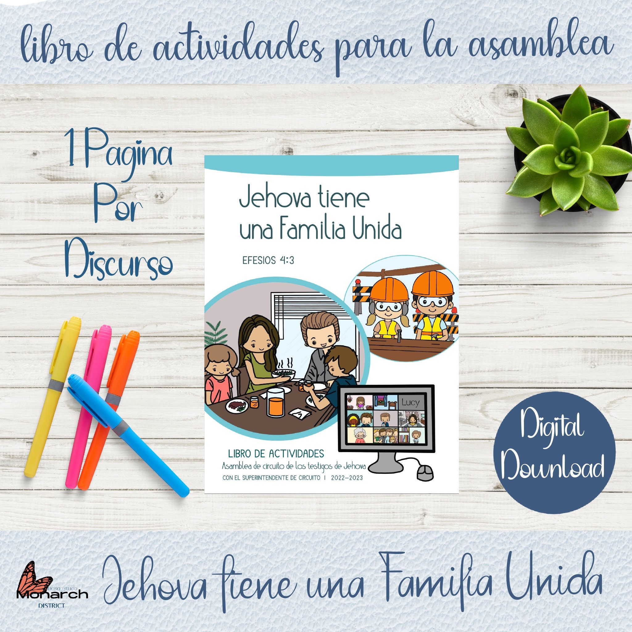 Jehova Tiene Una Familia Unida Asamblea De Circuito Libro De Etsy Canada