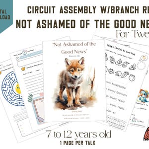 ENGLISH Circuit Assembly Not ashamed of the good news  kids book 7-12, with branch representative, Digital book for kids 7-12 years old
