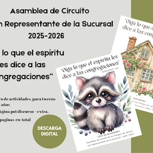ESPAÑOL Tweens 7-12 años Libro de Actividad Asamblea de Circuito “Oiga lo que el espíritu les dice a las congregaciones” con Rep de Sucursal