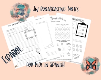 Spanish Broadcasting Worksheets: JW Kids Activities (PDF)
