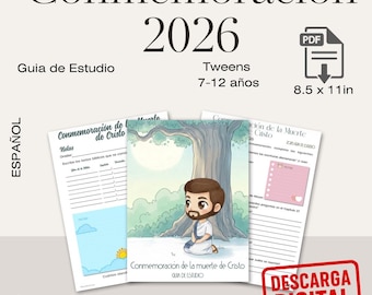 Spanish 2026 Memorial Study Guide, Tweens 7-12 Activity Book (Digital Download)