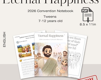 ENGLISH 2026 Convention Activity Book for Tweens “Eternal Happiness” (Digital Download)