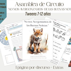 ESPAÑOL 7-12 años libro de actividades Asamblea de circuito No nos avergonzamos de las buenas noticias, Representante de la sucursal.