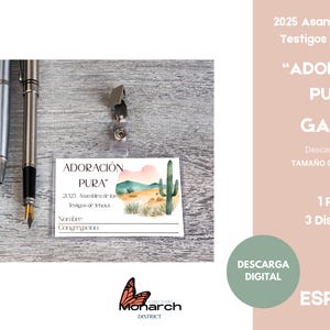 Spanish &quot;Adoración Pura&quot; Assembly Badge 2025 (Digital Download)