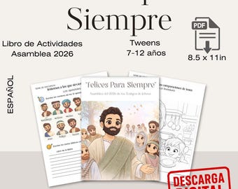 Spanish 2026 Convention Activity Book for Tweens “Felices para Siempre” (Digital Download)