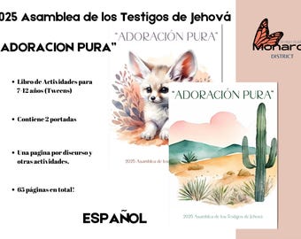 ESPAÑOL 7-12 años libro de actividades Asamblea 2025 Adoración Pura,  Asamblea Regional