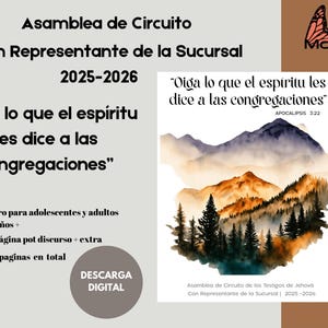 Spanish JW Circuit Assembly 2025-2026: Digital Notebook (Digital Download)