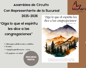 Spanish JW Circuit Assembly 2025-2026: Digital Notebook (Digital Download)