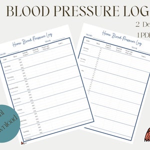 Blood pressure log, heartbeat tracker. Home blood pressure log, Printable blood pressure Tracker, blood pressure Journal.
