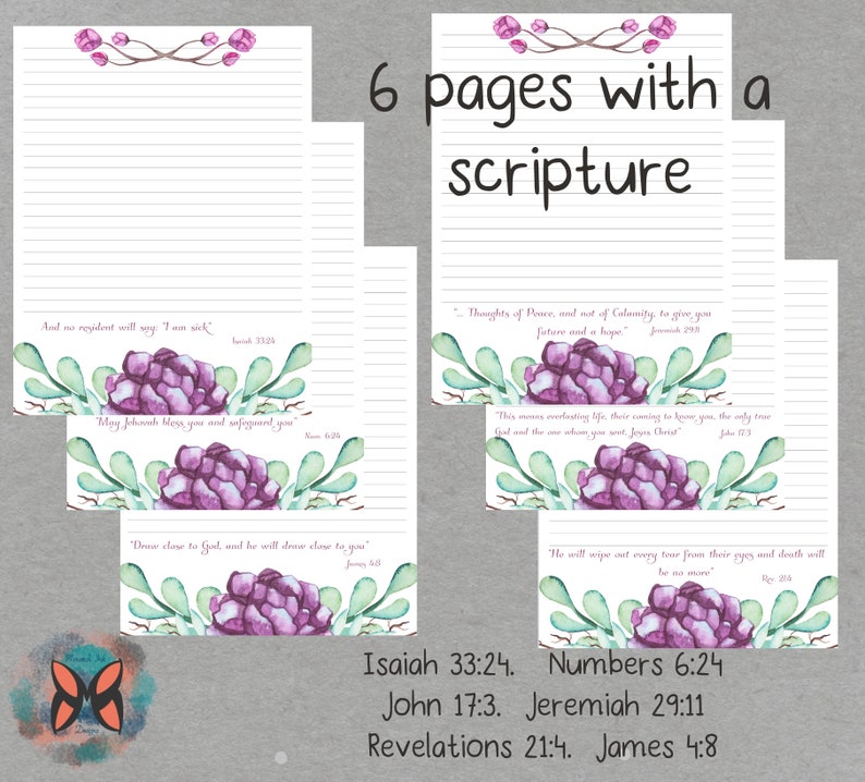 6 JW letter writing paper. Digital paper. Spiritual activities. JW service. image 2