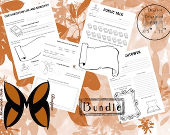 JW Kids Meeting Worksheets: Bible Study Notebook (PDF File)