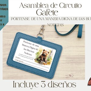 ESPAÑOL Gafete para la asamblea de circuito  Pórtense de una manera digna de las buenas noticias. Superintendente de circuito. I
