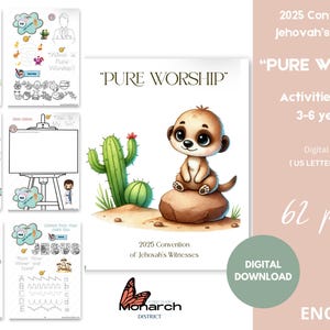 ENGLISH . Activity book for kids 3-6 years old.  Convention  “PURE WORSHIP”  2025