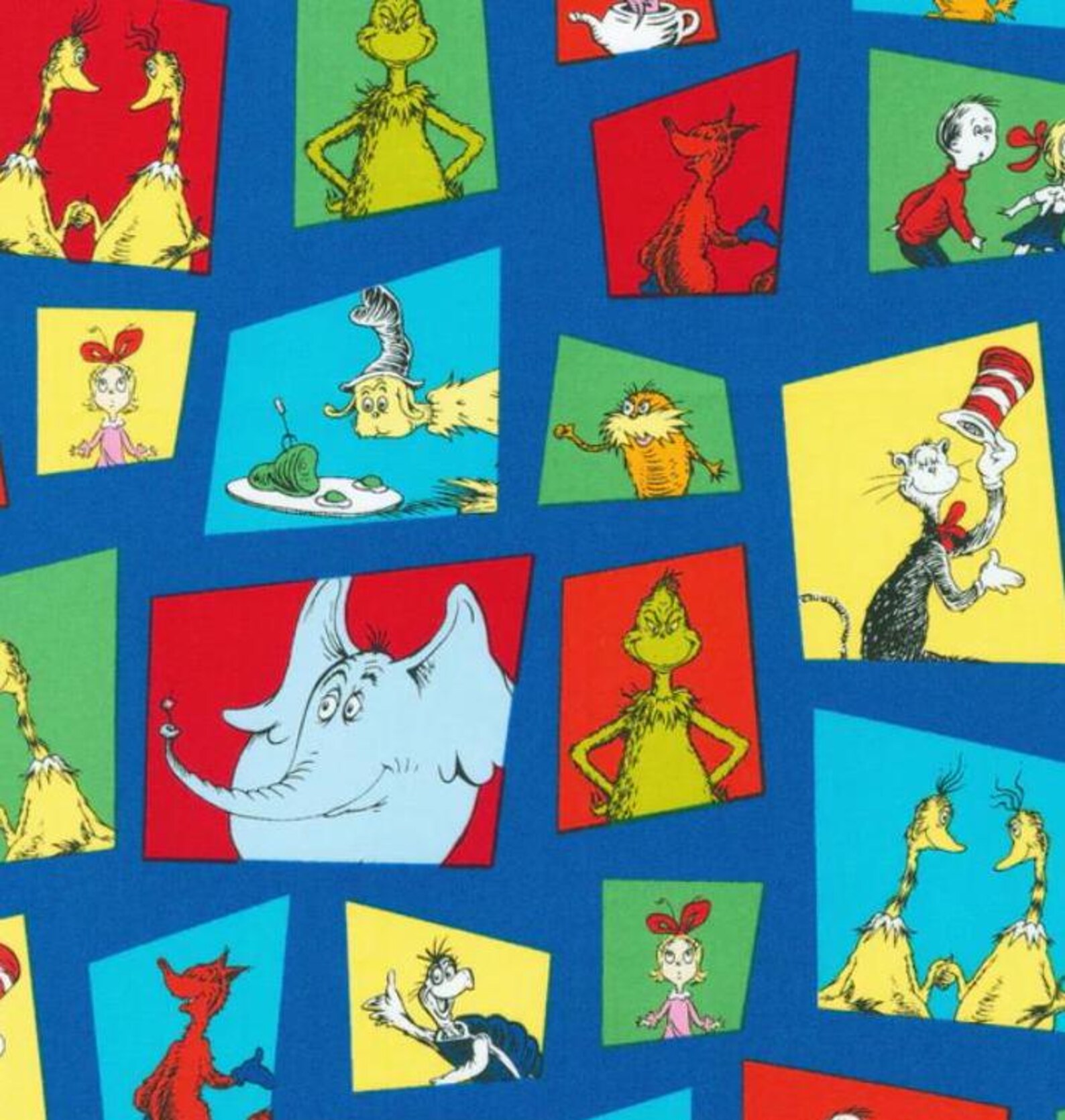 Celebrate Seuss - Blue Character Shapes - by Robert Kaufman - ADED ...