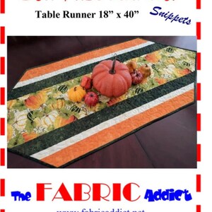 Sew Fast Runner Table Runner Pattern by the Fabric Addict 18' X 40 ...