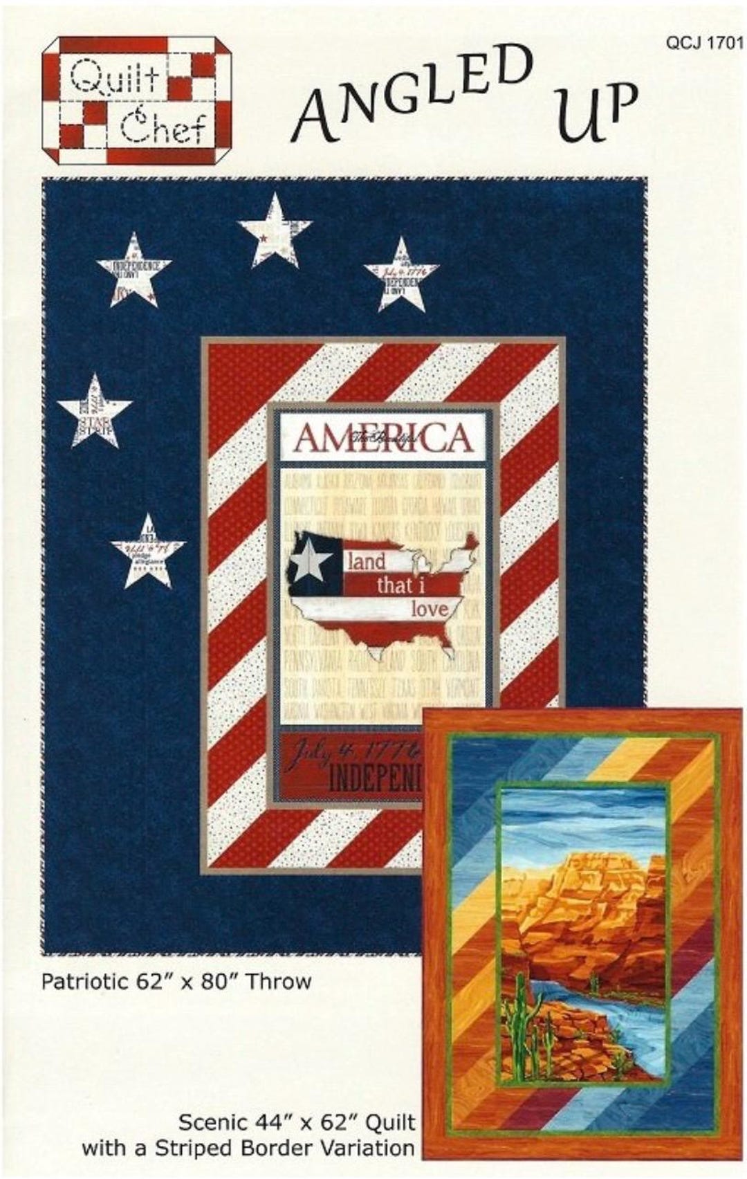 Angled up Quilt Pattern by Quilt Chef - QCJ 1701 Pattern Includes ...