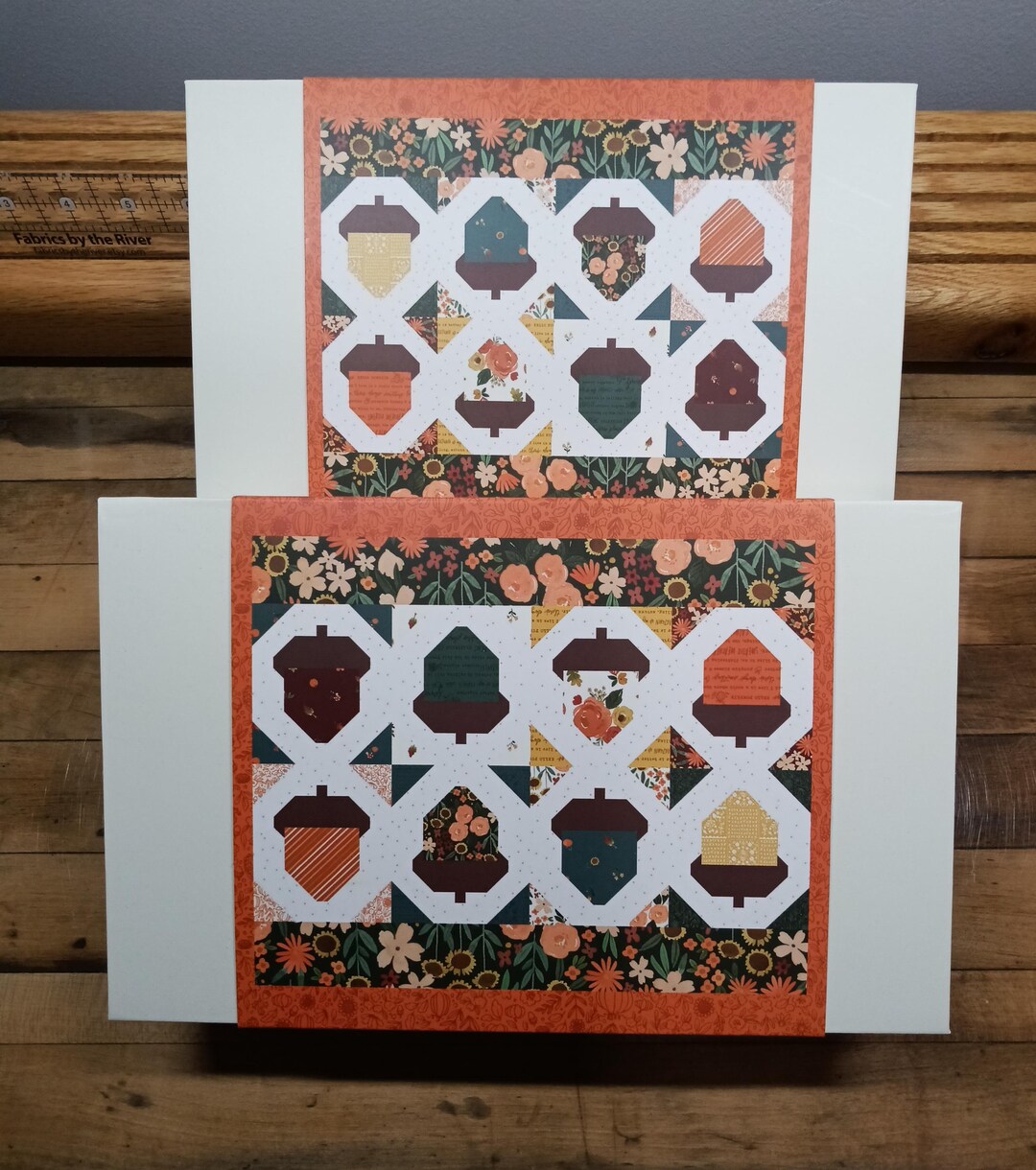 Acorn Love Table Runner Kit - KT-16340 by Lori Holt for Riley Blake ...