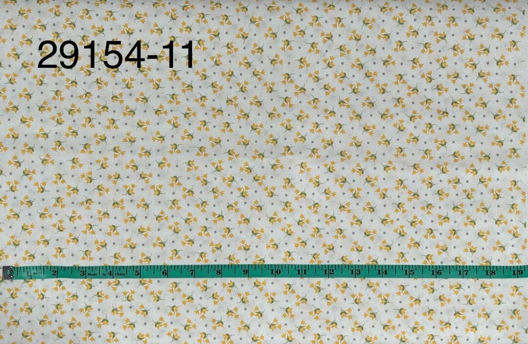 Buttercup Slate Small Tulips 29154 by Corey Yoder of Coriander